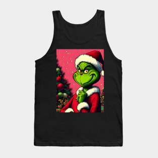 Whimsical Holidays: Grinch-Inspired Artwork and Festive Delights Tank Top